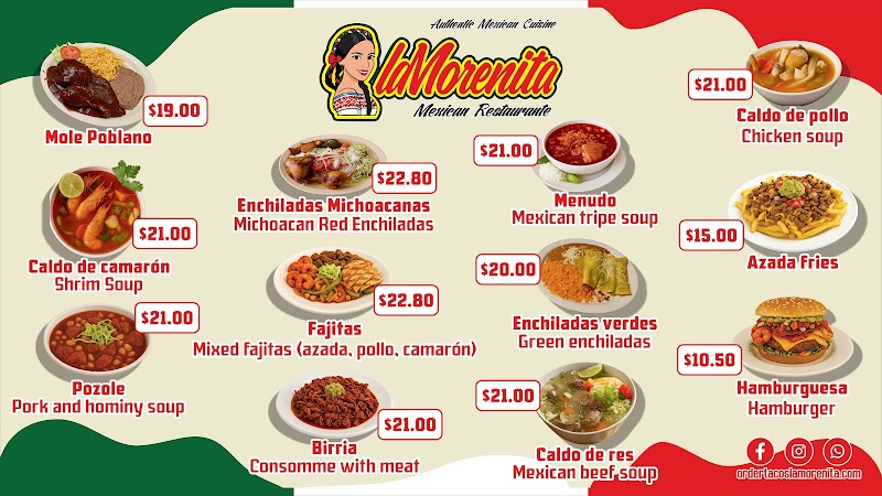 La Morenita Restaurant food